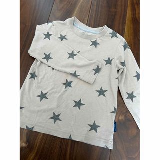 ニシマツヤ(西松屋)の星柄ベージュロンT110(Tシャツ/カットソー)