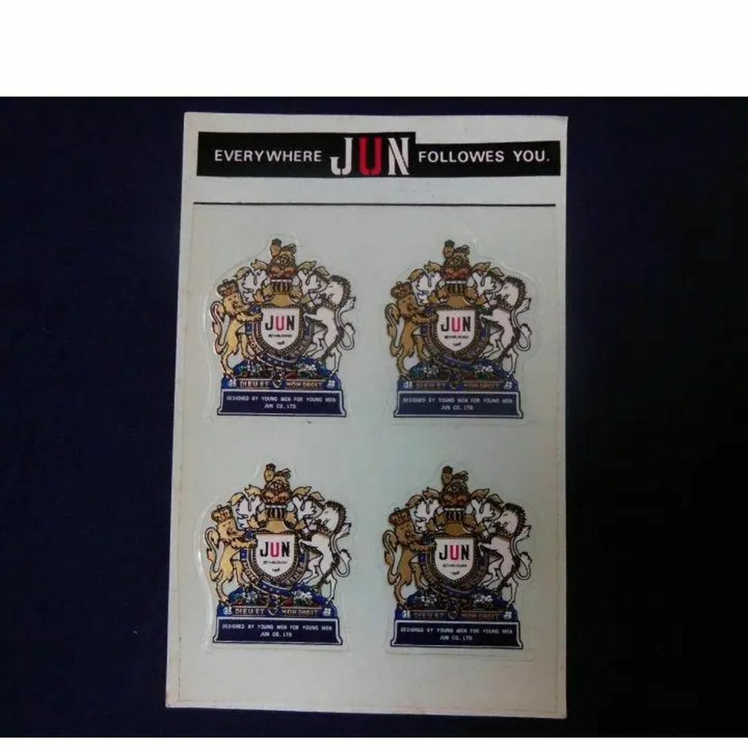 ●1960年代当時物「JUN」ステッカー【希少品】[#346]