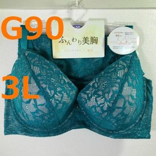 【G90/3L】ブラ・ショーツセット★2点以上で各200円引き★40425041(ブラ&ショーツセット)