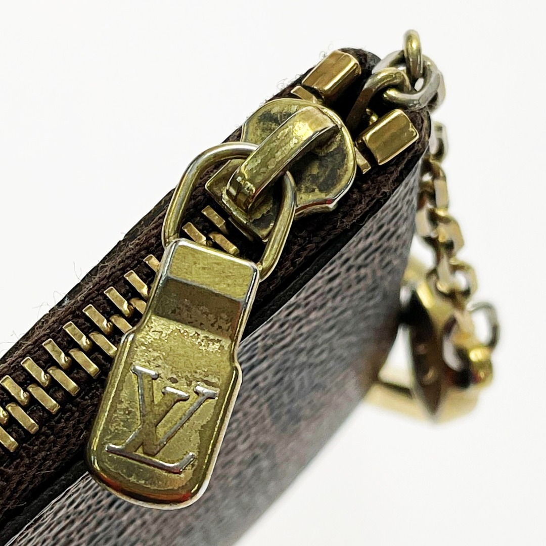 LOUIS VUITTON(ルイヴィトン)の☆☆LOUIS VUITTON ルイヴィトン ダミエ ポシェット・クレ N62658 ブラウン キーケース ユニセックス ゴールド金具 レディースのファッション小物(キーケース)の商品写真