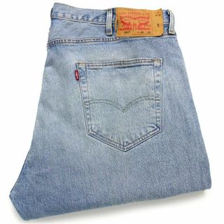 リーバイス(Levi's)のメキシコ製 Levi'sリーバイス 501 USED加工 ストレッチ デニムパンツ w42 L32★SDP2629 ジーンズ ストレート ビッグサイズ(デニム/ジーンズ)