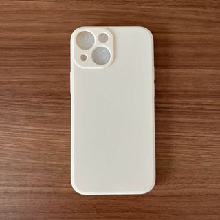 iPhone13mini シリコンカバー スマホケース ホワイト(iPhoneケース)