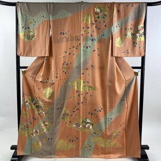 訪問着 身丈167.5cm 裄丈67.5cm 正絹 秀品 【中古】(着物)