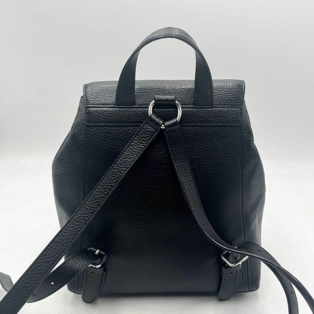 COACH(コーチ)のほぼ未使用✨ コーチ COACH リュック クリオ　シボ革　ブラック 黒 レディースのバッグ(リュック/バックパック)の商品写真