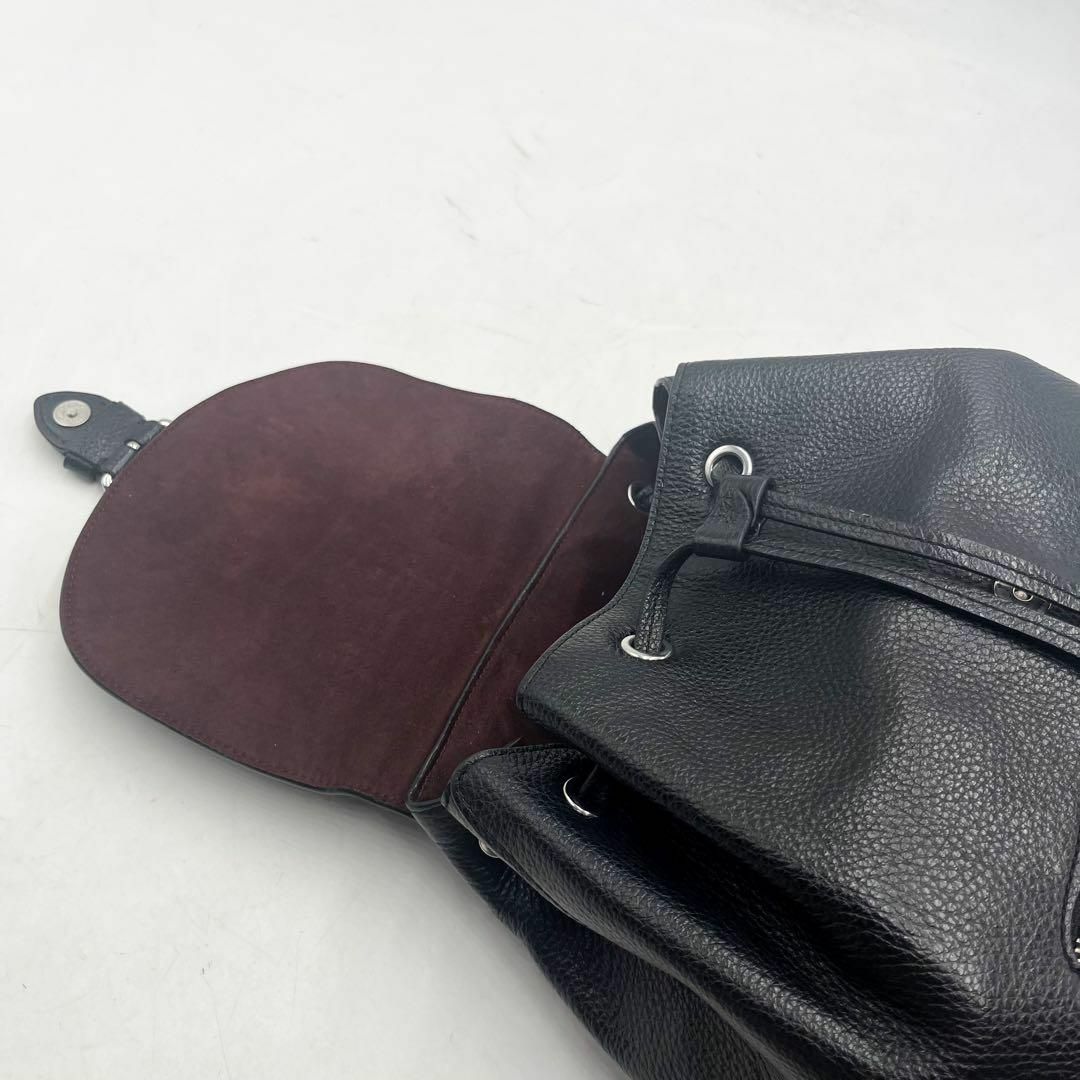 COACH(コーチ)のほぼ未使用✨ コーチ COACH リュック クリオ　シボ革　ブラック 黒 レディースのバッグ(リュック/バックパック)の商品写真