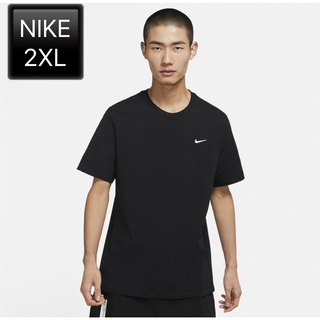 ナイキ(NIKE)の新品:NIKE ナイキ ブラックTシャツ メンズ【2XLサイズ】(Tシャツ/カットソー(半袖/袖なし))