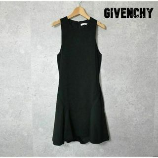 ジバンシィ(GIVENCHY)の美品 GIVENCHY キャディスカートドレス ワンピース 黒 サイズ40(ひざ丈ワンピース)