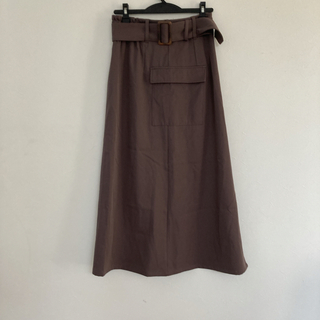 グレイル(GRL)のGRL ロングスカート 茶色 Mサイズ(ロングスカート)
