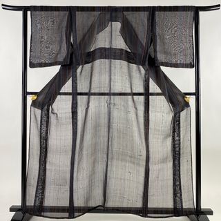 紬 身丈160cm 裄丈63cm 正絹 秀品 【中古】(着物)