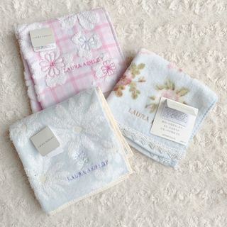 ローラアシュレイ(LAURA ASHLEY)の《未使用》LAURA ASHLEY タオルハンカチ(ハンカチ)