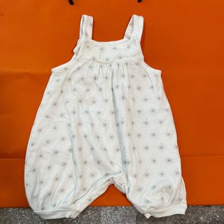 プチバトー(PETIT BATEAU)の【美品】 プチバドー ロンパース 74㎝ PETIT BATEAU つなぎ (ロンパース)