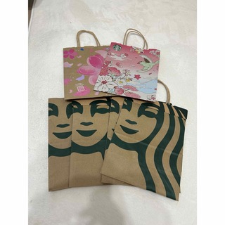 スターバックスコーヒー(Starbucks Coffee)のスタバ　紙袋　6枚セット　ノーマル　桜(ショップ袋)