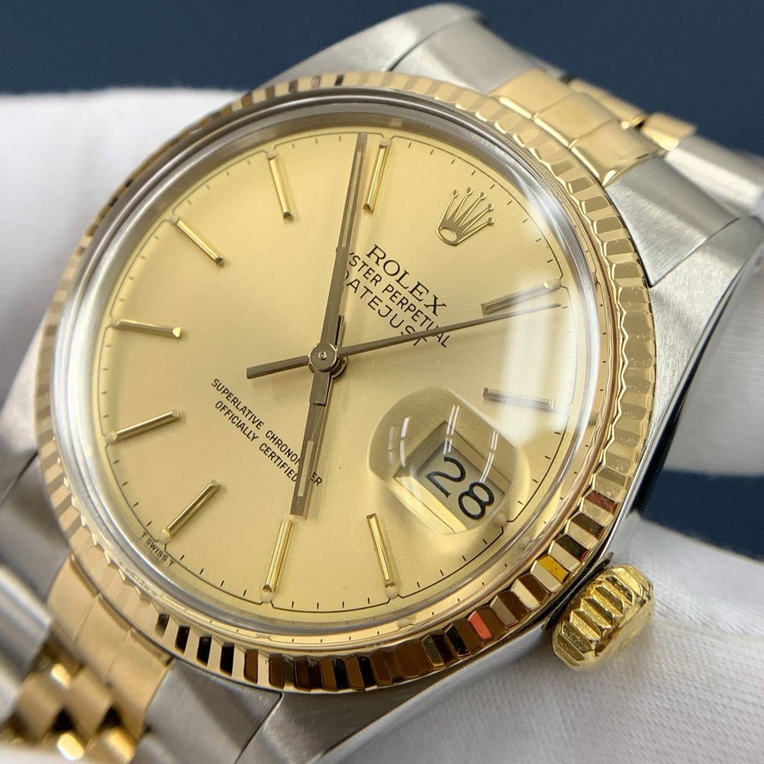 ROLEX(ロレックス)のメンズ ROLEX デイトジャスト 16013 87番 自動巻 オートマ SS メンズの時計(腕時計(アナログ))の商品写真