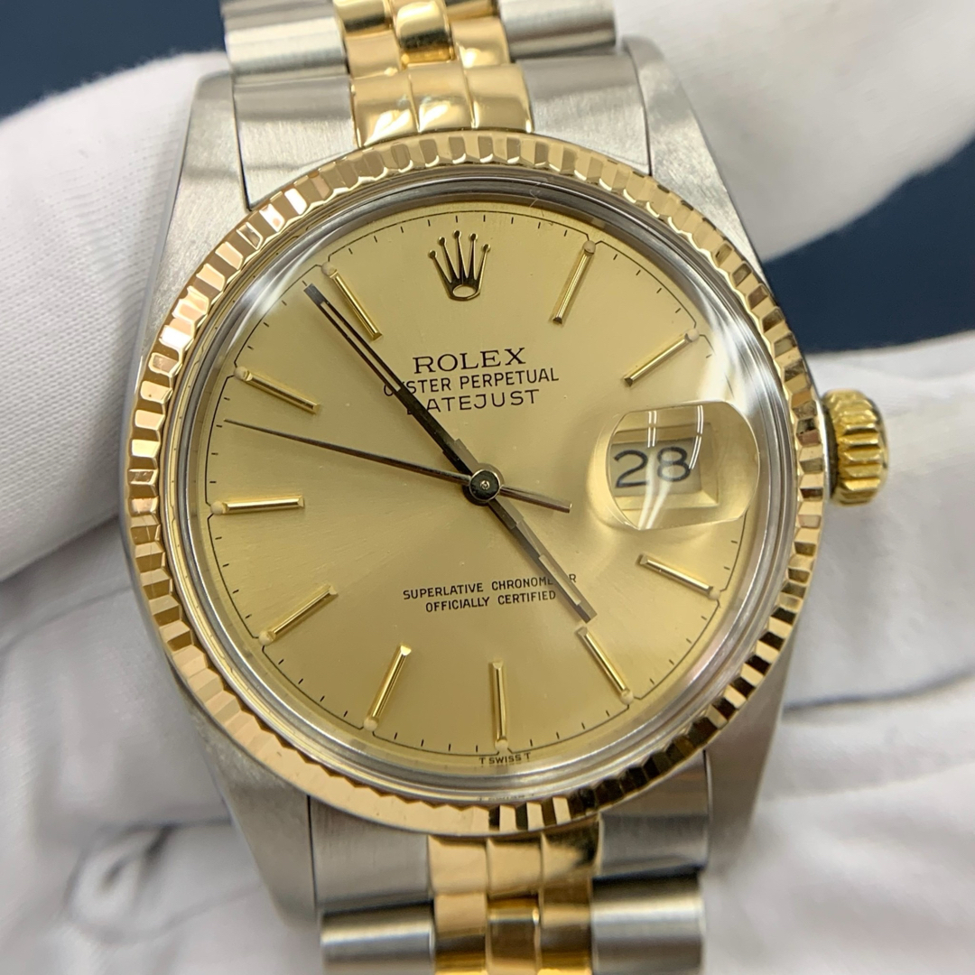 ROLEX(ロレックス)のメンズ ROLEX デイトジャスト 16013 87番 自動巻 オートマ SS メンズの時計(腕時計(アナログ))の商品写真