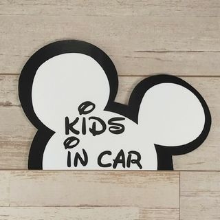 kids incarマグネットステッカーMICKEYキッズインカーディズニー(車外アクセサリ)