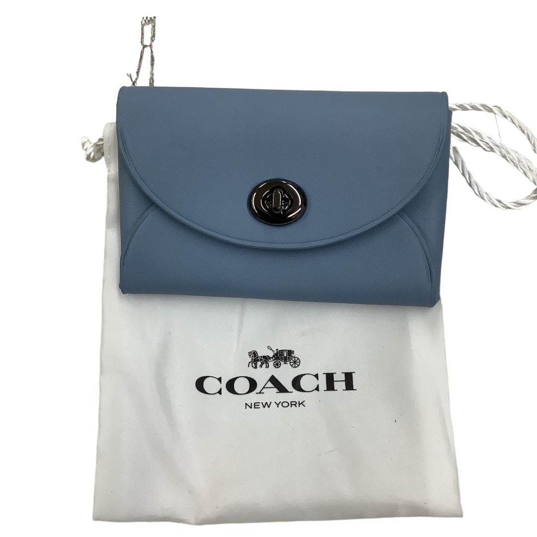 COACH(コーチ)の♪♪COACH コーチ 名刺入れ カード入れ レザー スカイブルー メンズのファッション小物(その他)の商品写真