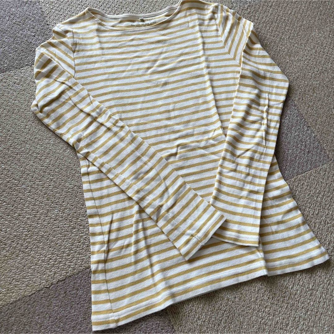 ボーダートップス L レディースのトップス(Tシャツ(長袖/七分))の商品写真