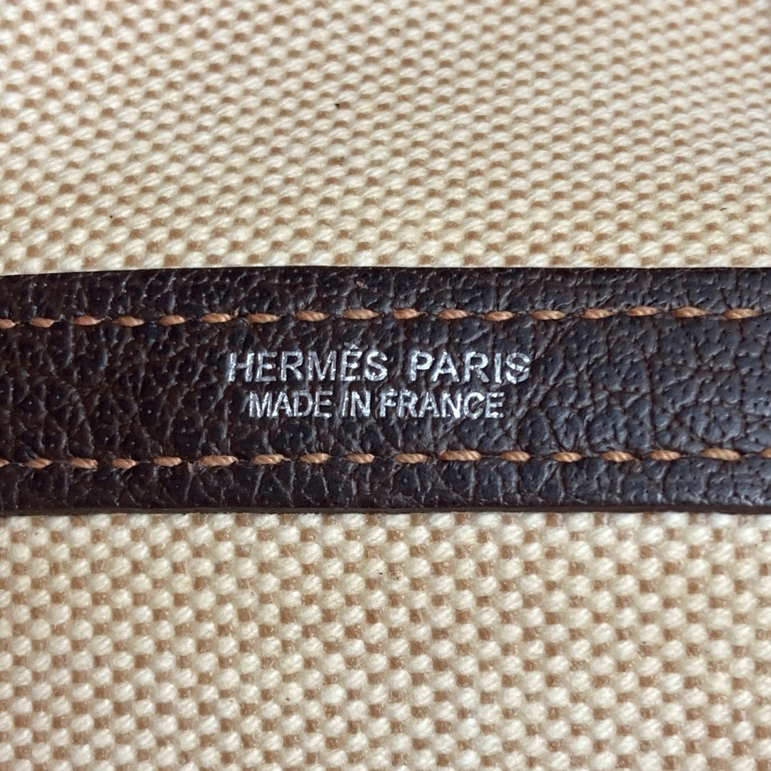 Hermes(エルメス)の☆☆HERMES エルメス ガーデンパーティPM □K刻印 ブラウン トートバッグ トワルアッシュ ハンドバッグ 布袋有 レディースのバッグ(トートバッグ)の商品写真