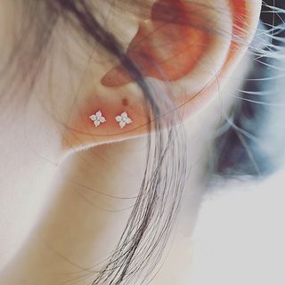 【ラストワン】ピアス　アクセサリー　金　ゴールド　おしゃれ　お花　フラワー(ピアス)