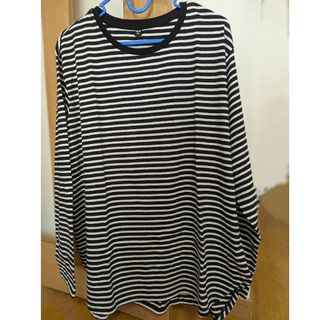 ユニクロ(UNIQLO)のUNIQLO　ソフトコットンボーダーラウンドヘムＴ(Tシャツ(長袖/七分))