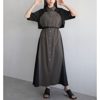 最終価格💋匿名配送！美品　HARE サイドバイカラーワンピース