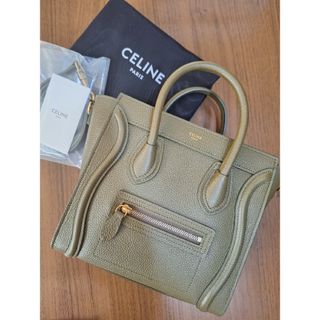 セリーヌ(celine)のセリーヌ　ラゲージナノ　モスグリーン(ショルダーバッグ)