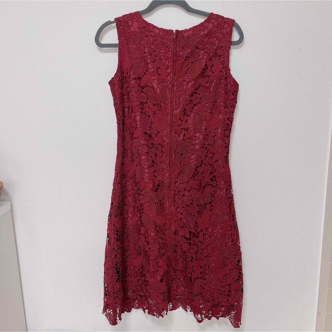 grove(グローブ)のドレスワンピース　パーティードレス　grove  赤　Mサイズ　綺麗め レディースのフォーマル/ドレス(その他ドレス)の商品写真