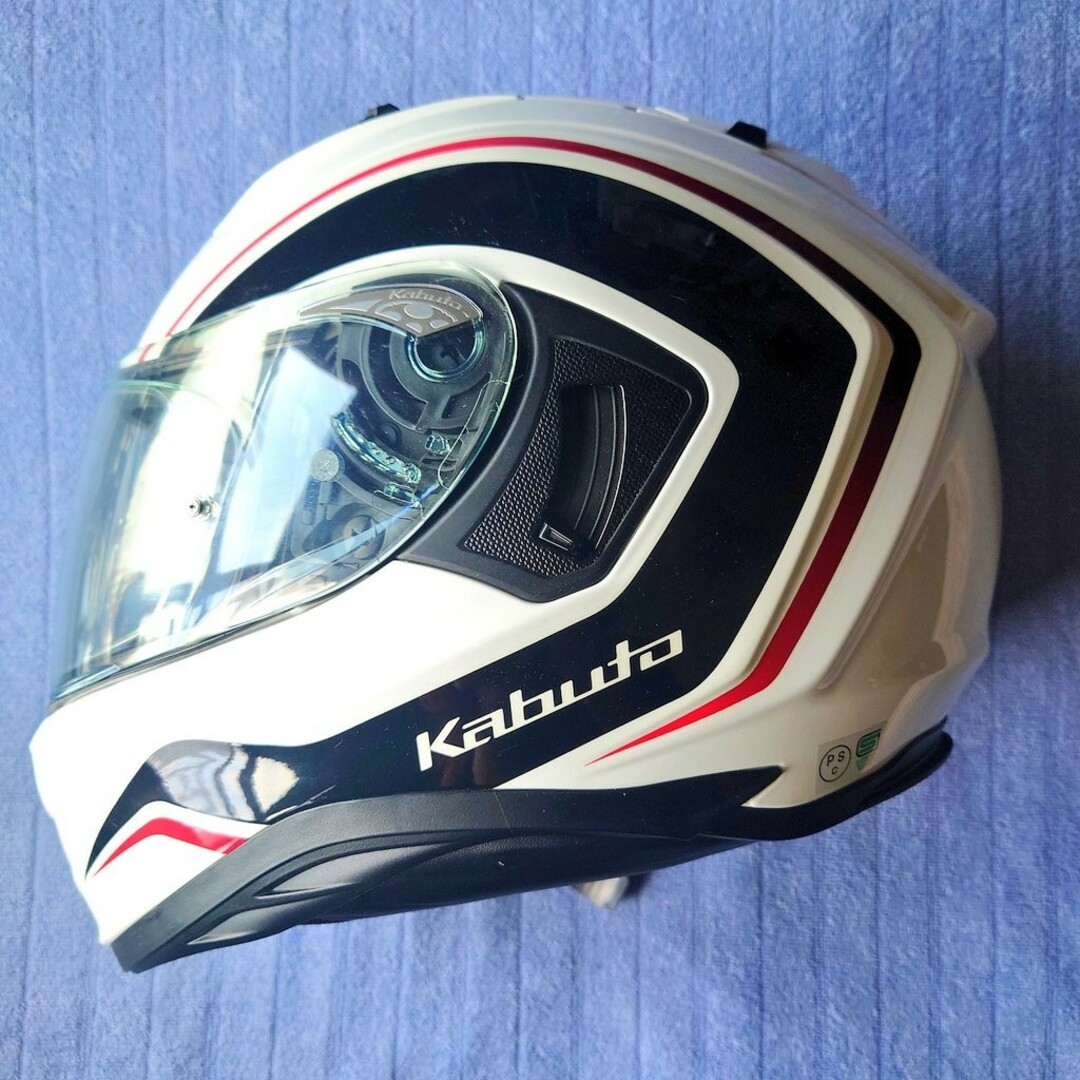 OGK KABUTO(オージーケーカブト)のKAMUI3_KNACK_W/B_S OGKカブト KAMUI-3 KNACK… 自動車/バイクのバイク(ヘルメット/シールド)の商品写真