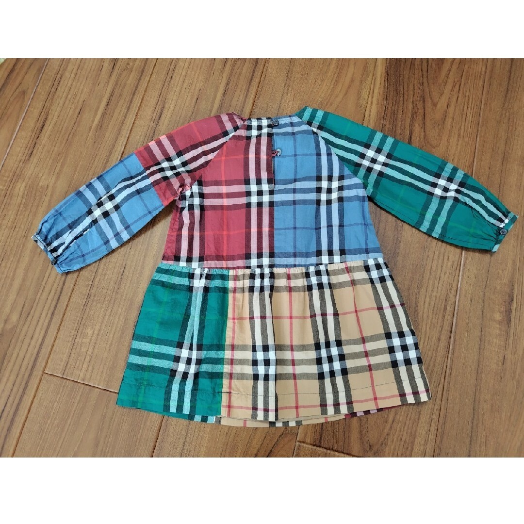 BURBERRY(バーバリー)のBURBERRY　バーバリーワンピース　チュニック　長袖　ブラウス2Y キッズ/ベビー/マタニティのキッズ服女の子用(90cm~)(ワンピース)の商品写真