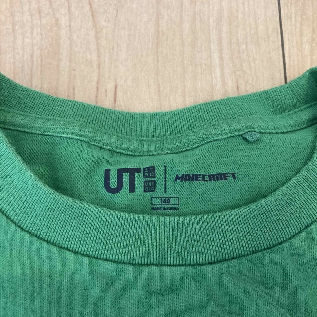 UNIQLO(ユニクロ)の【140㎝】マイクラTシャツ キッズ/ベビー/マタニティのキッズ服男の子用(90cm~)(Tシャツ/カットソー)の商品写真