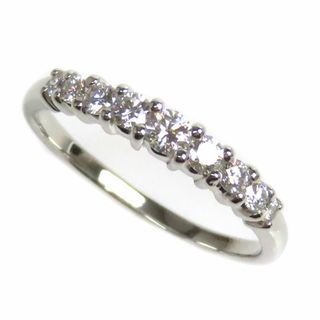 TASAKI タサキ Pt900プラチナ ハーフエタニティ リング・指輪 ダイヤモンド0.34ct 13号 2.8g レディース【中古】【美品】