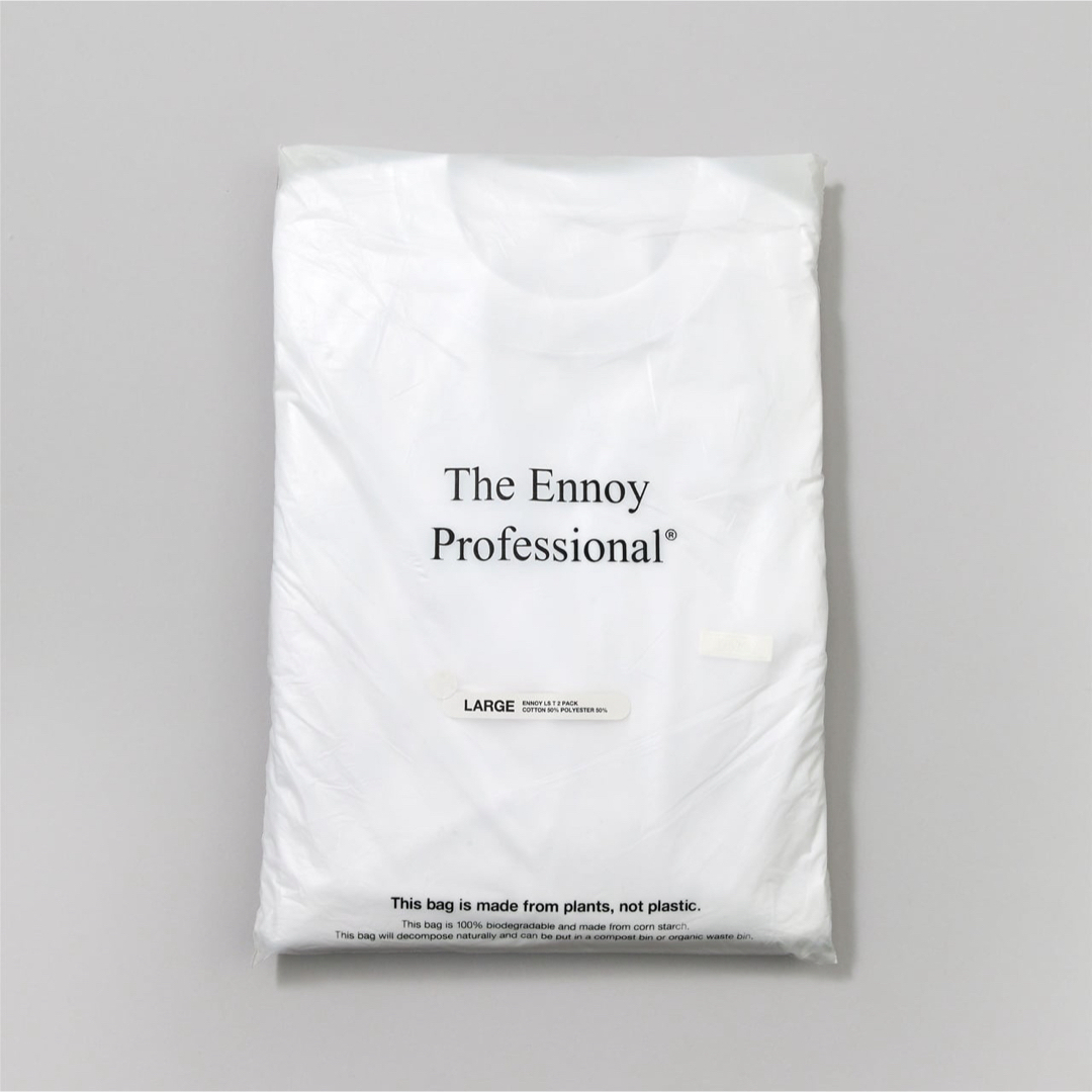 1LDK SELECT(ワンエルディーケーセレクト)のENNOY エンノイ　左裾ロゴ　2Pack L/S T-Shirts メンズのトップス(Tシャツ/カットソー(七分/長袖))の商品写真