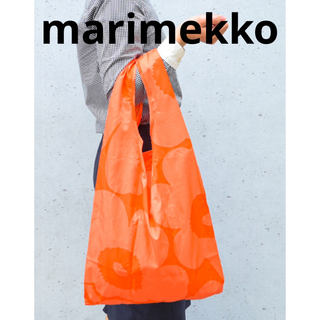 marimekko - marimekko マリメッコ　エコバッグ ウニッコ　unikko オレンジ　