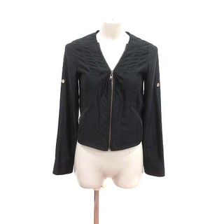 VICKY ジャケット ブルゾン ジップアップ 長袖 2 黒 ブラック ■MO