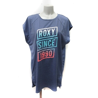 Roxy - ロキシー Tシャツワンピース フレンチスリーブ M 紺 ネイビー /YI