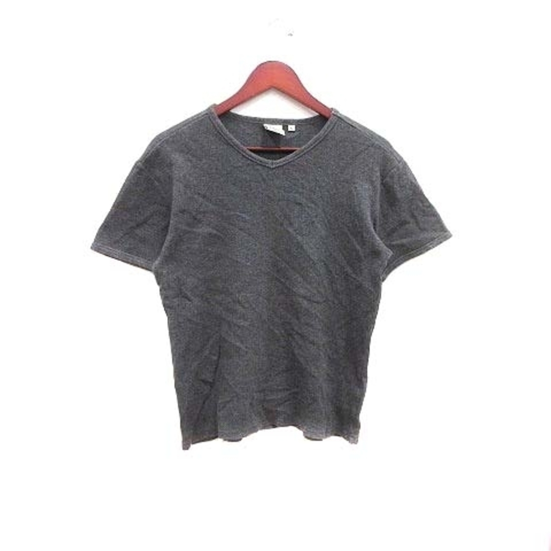 AVIREX(アヴィレックス)のAVIREX Tシャツ カットソー Vネック ワッフル地 L チャコールグレー メンズのトップス(Tシャツ/カットソー(半袖/袖なし))の商品写真