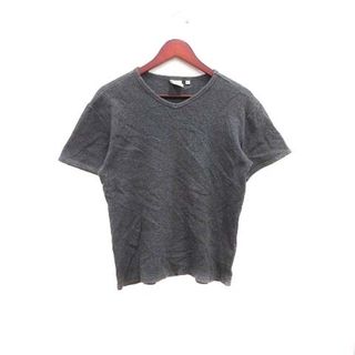 アヴィレックス(AVIREX)のAVIREX Tシャツ カットソー Vネック ワッフル地 L チャコールグレー(Tシャツ/カットソー(半袖/袖なし))