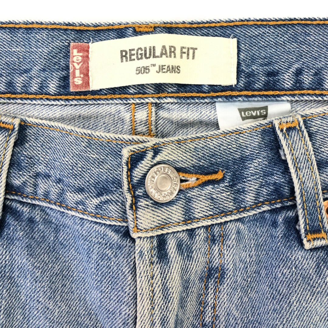 Levi's(リーバイス)のLevi's リーバイス 505 デニムパンツ アメカジ ライトブルー (メンズ W34 L30) 中古 古着 Q4191 メンズのパンツ(デニム/ジーンズ)の商品写真