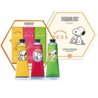 ロクシタン(L'OCCITANE)のロクシタン  SNOOPY 2023 NEW YEAR ハンドクリームトリオ(ハンドクリーム)