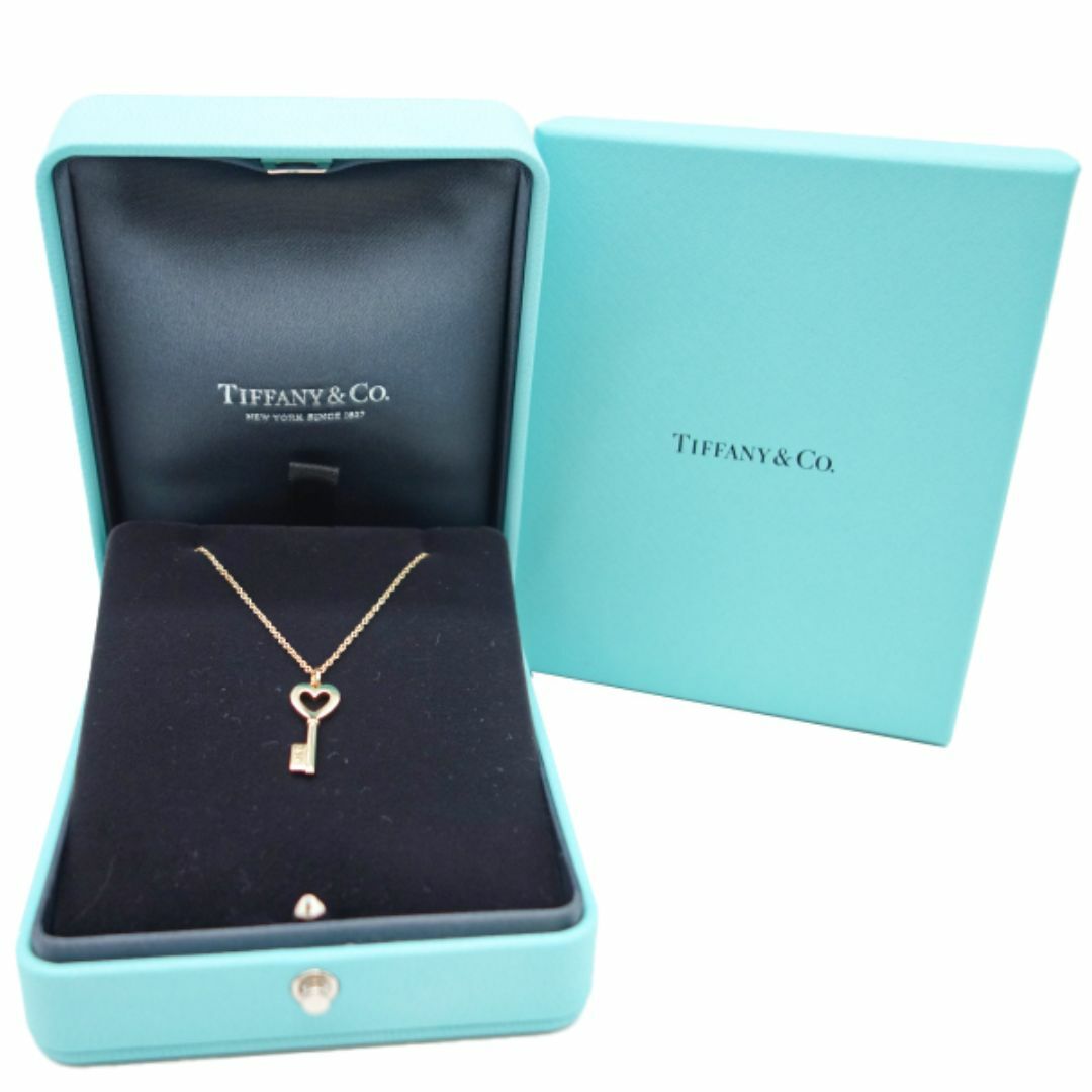 Tiffany & Co.(ティファニー)のTIFFANY＆CO ティファニー ハートキーペンダント 鍵　ネックレス K18PG ピンクゴールド レディースのアクセサリー(ネックレス)の商品写真