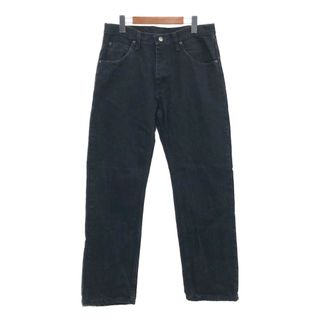 ラングラー(Wrangler)のWrangler ラングラー デニムパンツ アメカジ ブラック (メンズ W32 L30) 中古 古着 Q4213(デニム/ジーンズ)