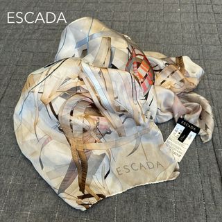 ESCADA - ESCADA エスカーダ 大判シルクスカーフ ロゴ