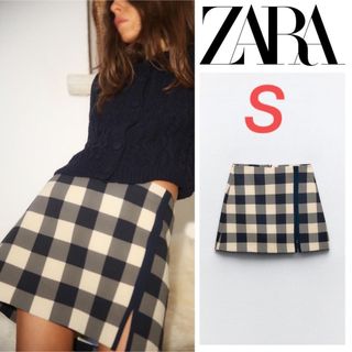 大人気❗️完売品❗️ ZARA ギンガムチェック柄 ミニ スカート　Sサイズ