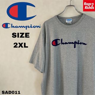 チャンピオン(Champion)の希少US 2XL チャンピオン オールドロゴ プリントTシャツ CHAMPION(Tシャツ/カットソー(半袖/袖なし))