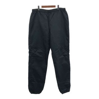 90年代 USA製 Eddie Bauer エディーバウアー ナイロンパンツ アウトドア ブラック (メンズ XL) 中古 古着 Q4229