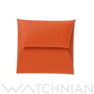 エルメス(Hermes)の中古 エルメス HERMES ユニセックス コインケース オレンジ /パラジウム金具 ヴォーエプソン(コインケース)