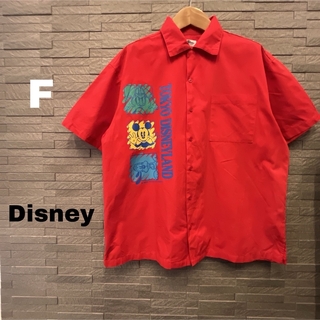 ディズニー(Disney)のDisney【ディズニーリゾート】ドナルド ミッキーシャツ 襟付きシャツ 赤 F(シャツ)