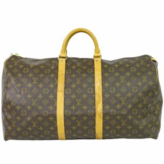 ルイヴィトン(LOUIS VUITTON)の本物 ルイヴィトン LOUIS VUITTON LV キーポル 55 モノグラム ボストンバッグ ハンドバッグ トラベルバッグ ブラウン M41424 Keepall ビトン バッグ 中古(ボストンバッグ)