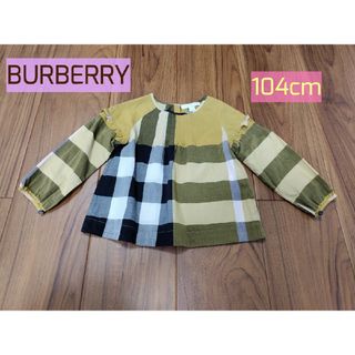 バーバリー(BURBERRY)のBURBERRY　バーバリーブラウス　シャツ　長袖　トップス　女の子記名な(ブラウス)