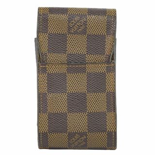 ルイヴィトン(LOUIS VUITTON)の本物 ルイヴィトン LOUIS VUITTON LV エテュイ シガレット ダミエ エベヌ シガレットケース タバコケース ポーチ ブラウン N63024 ビトン 雑貨小物 中古(タバコグッズ)